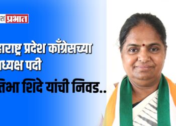 महाराष्ट्र प्रदेश काँग्रेसच्या उपाध्यक्ष पदी प्रतिभा शिंदे यांची निवड