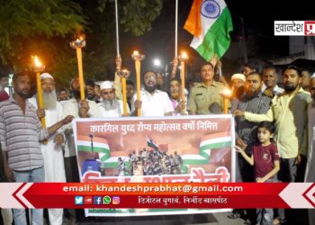 नियाज अली भैय्या फाउंडेशनतर्फे जळगावात विजय मशाल रॅली