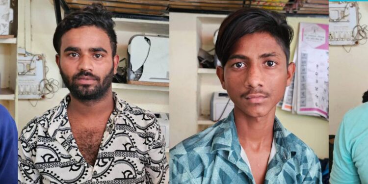 वायरी चोरणाऱ्या चौघांना अटक ; रामानंद नगर पोलिसांची कारवाई