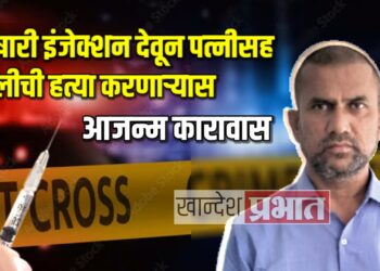 विषारी इंजेक्शन देवून पत्नीसह मुलीची हत्या करणाऱ्या पतीला आजन्म सश्रम कारावास