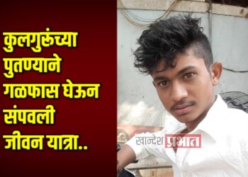 कुलगुरूंच्या पुतण्याने गळफास घेऊन संपवली जीवन यात्रा