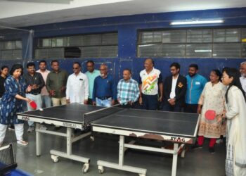 राष्ट्रीय क्रीडा दिनानिमित्त टेबल टेनिस प्रशिक्षण केंद्राचा प्रारंभ