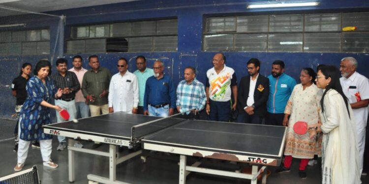 राष्ट्रीय क्रीडा दिनानिमित्त टेबल टेनिस प्रशिक्षण केंद्राचा प्रारंभ