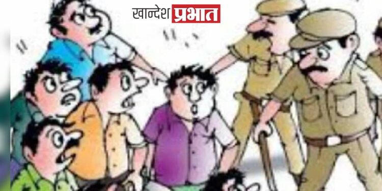 जुगार अड्ड्यावर धाड ; ६ जुगारी अटकेत