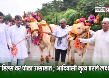 जैन हिल्स वर पोळा उत्साहात ; आदिवासी नृत्य ठरले लक्षवेधी