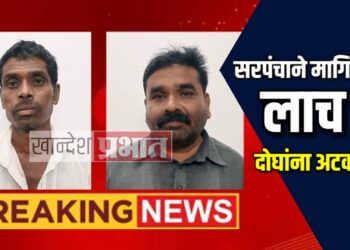 सरपंचाने मागितली दहा हजार रुपयांची लाच ; दोघांवर गुन्हा दाखल