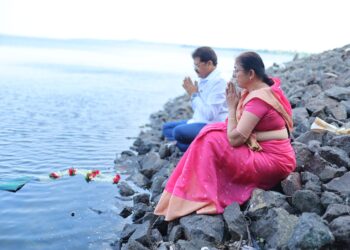 आ. राजूमामा भोळे व माजी महापौर सीमाताई भोळे यांनी केले वाघूर धरण जलपूजन