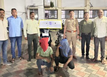 दुचाकी चोरी प्रकरणी दोन जणांना अटक ; मुद्देमाल जप्त