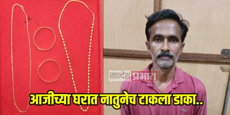 आजीच्या घरात नातुनेच टाकला डाका