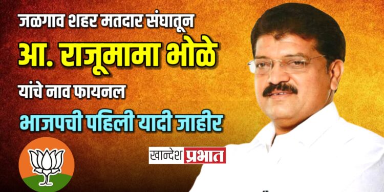 आ. राजू मामा भोळे यांच्या नावावर भाजपकडून शिक्कामोर्तब