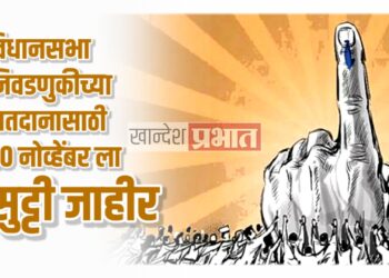 विधानसभा सार्वत्रिक निवडणुकीच्या मतदानासाठी २० नोव्हेंबर रोजी सुट्टी जाहीर