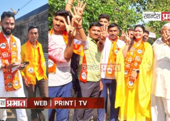 बापाच्या प्रचारासाठी लेकरं सरसावली !