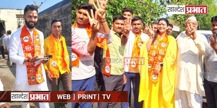 बापाच्या प्रचारासाठी लेकरं सरसावली !