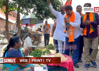 व्यापारी, भाजी विक्रेत्यांनी केला निर्धार, पुन्हा एकदा राजूमामाच आमदार..!