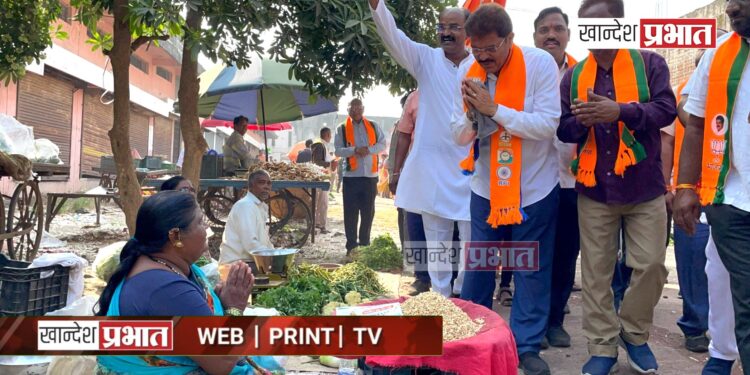 व्यापारी, भाजी विक्रेत्यांनी केला निर्धार, पुन्हा एकदा राजूमामाच आमदार..!