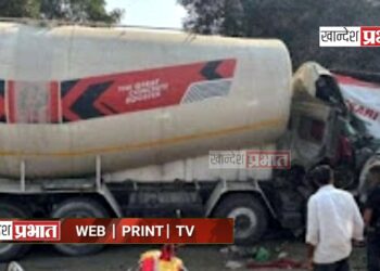 टँकर घुसले आसारीच्या दुकानात, चालकासह पादचारी तरूण ठार