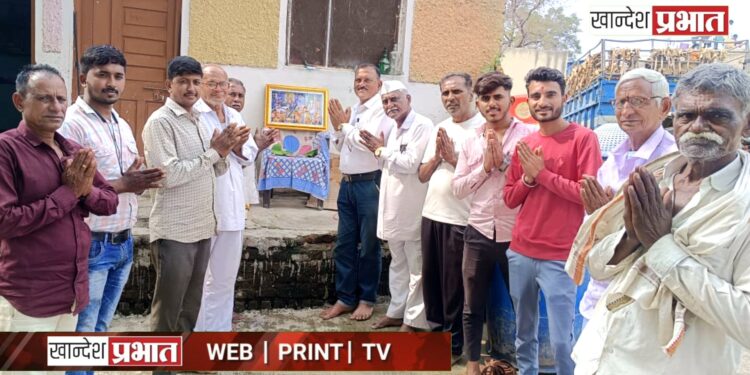 संताजी जगनाडे महाराज यांच्या पुण्यतिथीनिमीत्त ओझर बु.ला महाआरती