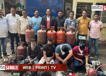 अवैध गॅस रिफीलींग वर पोलिसांची मोठी कारवाई