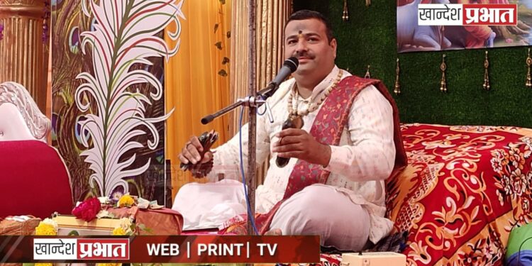 गणेशवाडीत श्रीमद भागवत कथेत गोपाळकाल्याचे किर्तन