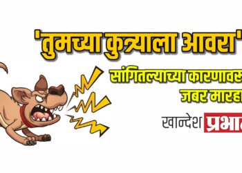 ‘तुमच्या कुत्र्याला आवरा’.. सांगितल्याच्या कारणावरून जबर मारहाण ; तिघे गंभीर जखमी