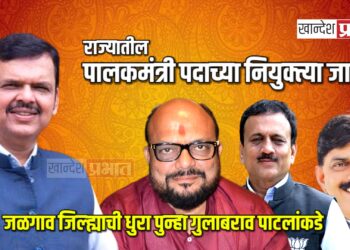 राज्यातील पालकमंत्री पदाच्या नियुक्त्या जाहीर