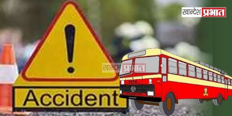 बसची दुचाकीला जोरदार धडक ; महिला जागीच ठार, पती गंभीर