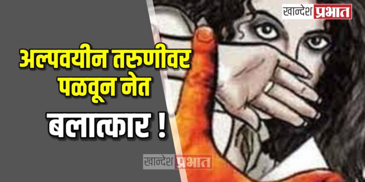 अल्पवयीन तरुणीवर पळवून नेत बलात्कार !