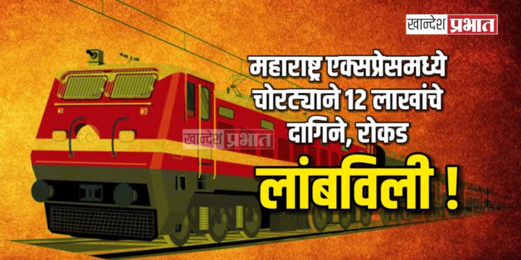 महाराष्ट्र एक्सप्रेसमध्ये चोरट्याने १२ लाखांचे दागिने, रोकड लांबविली !