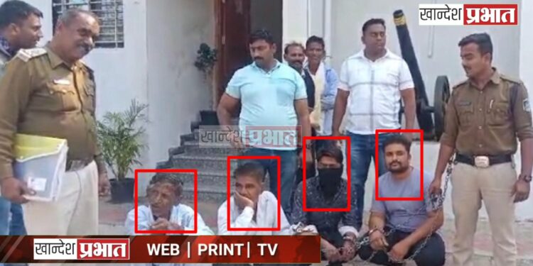 मोटरसायकल चोरट्यांच्या आवळल्या मुसक्या ; जामनेर पोलीसांची कामगिरी