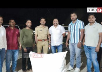 चोपडा रस्त्यावर पावणे २ लाखाचा गांजा पकडला