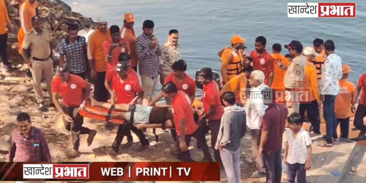 तापी-पूर्णा संगम येथे आपत्ती व्यवस्थापनाची रंगीत तालीम ; अन बुडणाऱ्या व्यक्तीचे वाचवले प्राण