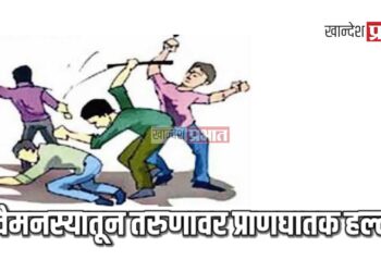 पूर्ववैमनस्यातून तरुणावर प्राणघातक हल्ला ; चौघांवर गुन्हा दाखल