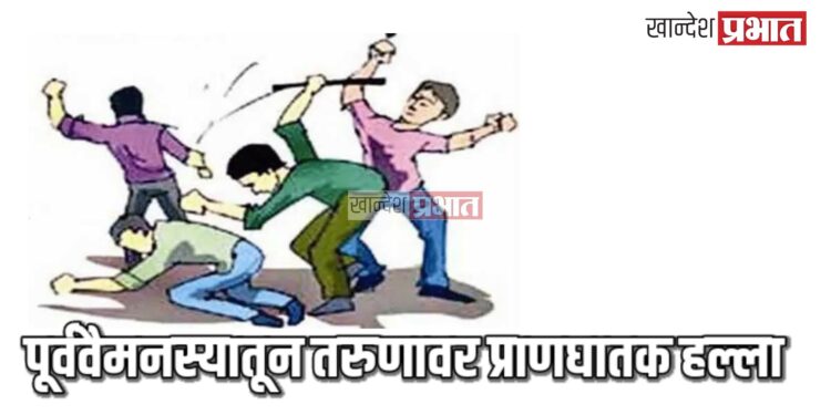 पूर्ववैमनस्यातून तरुणावर प्राणघातक हल्ला ; चौघांवर गुन्हा दाखल