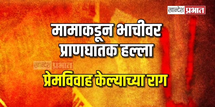 मामाकडून भाचीवर प्राणघातक हल्ला, प्रेमविवाह केल्याच्या राग