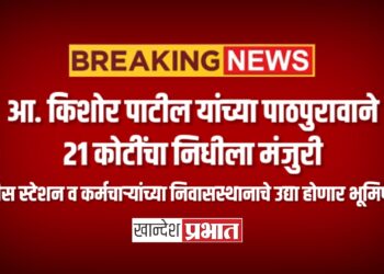 आ. किशोर पाटील यांच्या पाठपुरावाने २१ कोटींचा निधीला मंजुरी