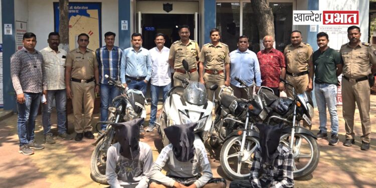 दुचाकी चोरटे एमआयडीसी पोलीसांच्या जाळ्यात