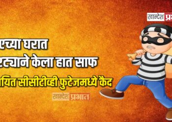 सीएच्या घरात चोरट्याने केला हात साफ ; संशयित सीसीटीव्ही फुटेजमध्ये कैद