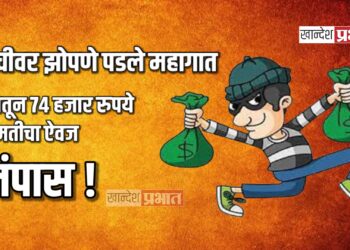 गच्चीवर झोपणे पडले महागात ; घरातून ७४ हजार रुपये किमतीचा ऐवज लंपास !