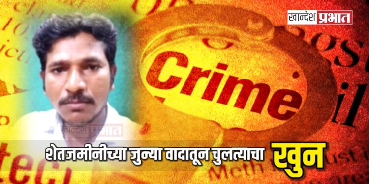 शेतजमीनीच्या जुन्या वादातून चुलत्याचा खुन ; मुक्ताईनगर तालुक्यातील घटना