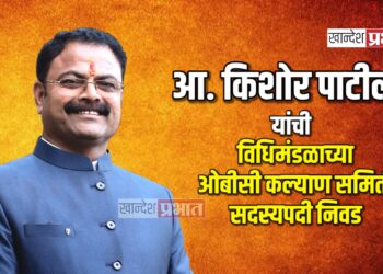 आ. किशोर पाटील यांची विधिमंडळाच्या ओबीसी कल्याण समिती सदस्यपदी निवड