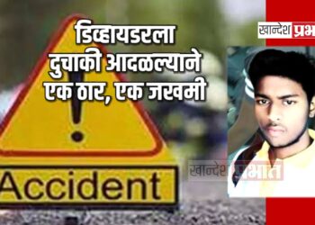 डिव्हायडरला दुचाकी आदळल्याने एक ठार, एक जखमी ; नशिराबाद उड्डाणपूलावरील घटना