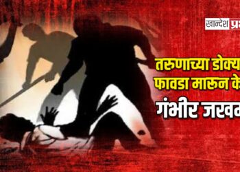 तरुणाच्या डोक्यात फावडा मारून केले गंभीर जखमी ; तीन जणांविरोधात गुन्हा दाखल