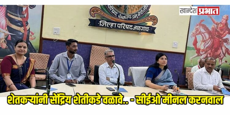 शेतकऱ्यांनी सेंद्रिय शेतीकडे वळावे.. – सीईओ मीनल करनवाल