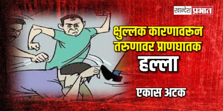 क्षुल्लक कारणावरून तरुणावर प्राणघातक हल्ला, एकाला अटक