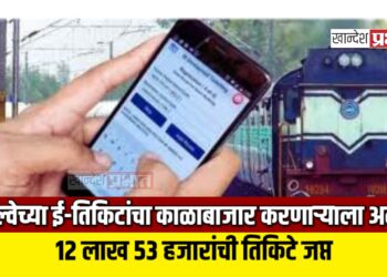 रेल्वेच्या ई-तिकिटांचा काळाबाजार करणाऱ्याला अटक ; १२ लाख ५३ हजारांची तिकिटे जप्त