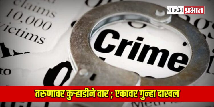 तरुणावर कुऱ्हाडीने वार ; एकावर गुन्हा दाखल