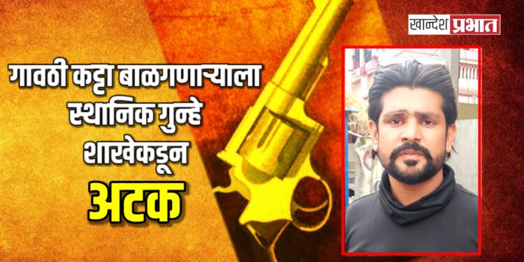 गावठी कट्टा बाळगणाऱ्याला स्थानिक गुन्हे शाखेकडून अटक