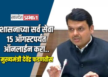 शासनाच्या सर्व सेवा १५ ऑगस्टपर्यंत ऑनलाईन करा.. – मुख्यमंत्री देवेंद्र फडणवीस