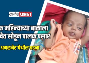 एक महिन्याच्या बाळाला रेल्वेत सोडून पालक पसार ; अमळनेर येथील घटना