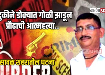 बंदुकीने डोक्यात गोळी झाडून प्रौढाची आत्महत्या ; भुसावळ शहरातील घटना